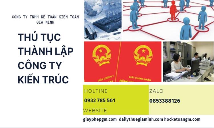 Thủ tục thành lập công ty kiến trúc tại Quảng Trị 