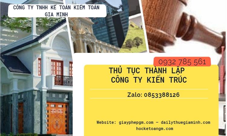 Thủ tục thành lập công ty kiến trúc tại Tây Ninh 