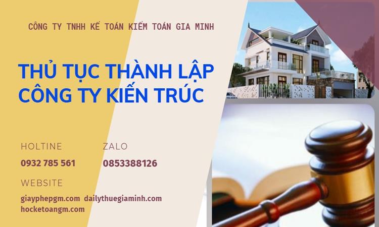 Thủ tục thành lập công ty kiến trúc tại TT Huế