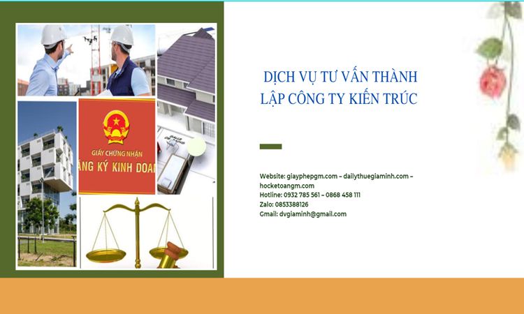 Thủ tục thành lập công ty kiến trúc tại Vĩnh Long 