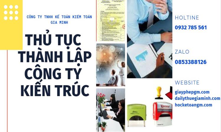 Thủ tục thành lập công ty kiến trúc tại Vĩnh Phúc