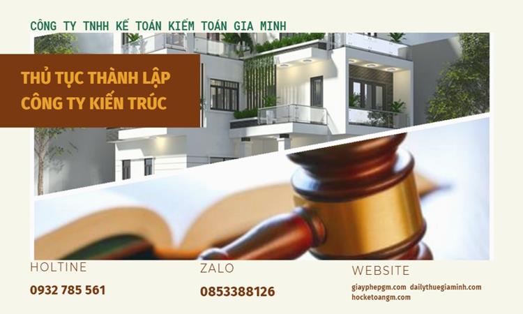 Thủ tục thành lập công ty kiến trúc tại Yên Bái