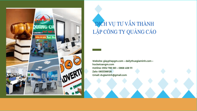Thành lập công ty quảng cáo tại Bình Định