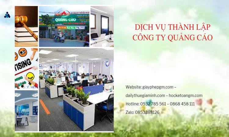 Thành lập công ty quảng cáo tại Hà Tĩnh