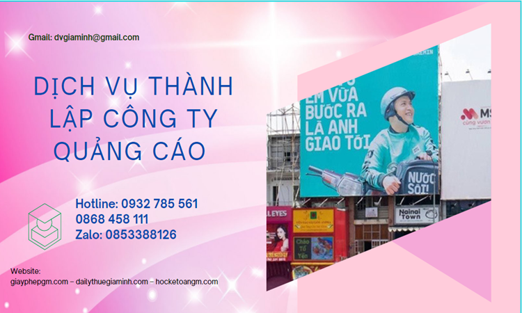 Thành lập công ty quảng cáo tại Ninh Bình