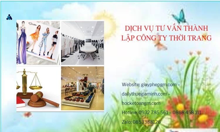  Thủ tục thành lập công ty sản xuất quần áo thời trang tại Bắc Kạn 