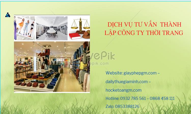 Thủ tục thành lập công ty sản xuất quần áo thời trang tại Đắk Lắk 
