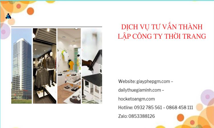 Thủ tục thành lập công ty sản xuất quần áo thời trang tại Hải Phòng