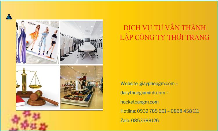 Thủ tục thành lập công ty sản xuất quần áo thời trang tại Hưng Yên