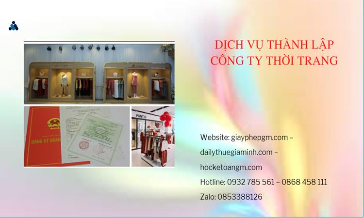 Thủ tục thành lập công ty sản xuất quần áo thời trang tại Huyện Ân Thi 