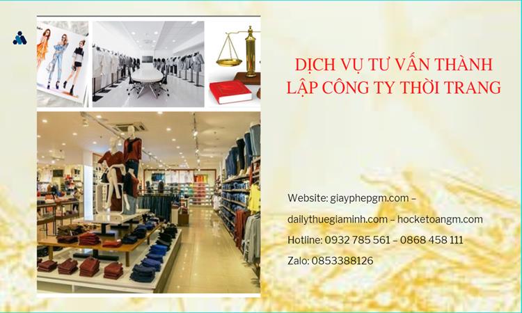 Thủ tục thành lập công ty sản xuất quần áo thời trang tại Huyện Bình Lục 