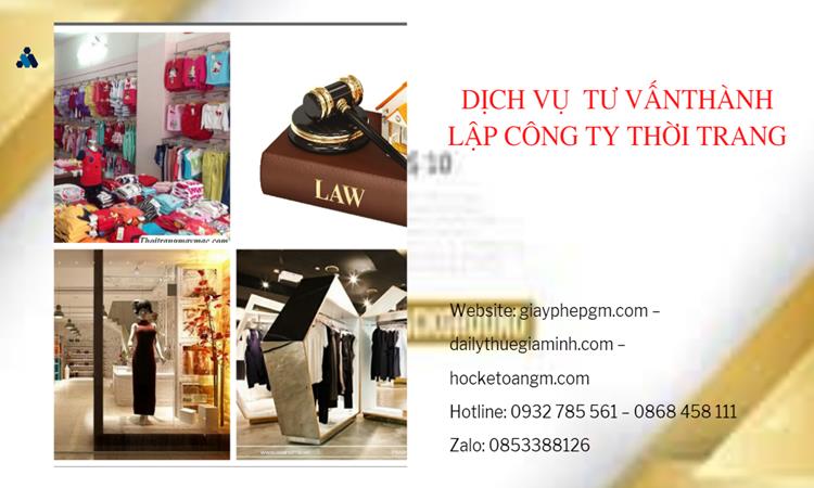 Thủ tục thành lập công ty sản xuất quần áo thời trang tại Huyện Củ Chi