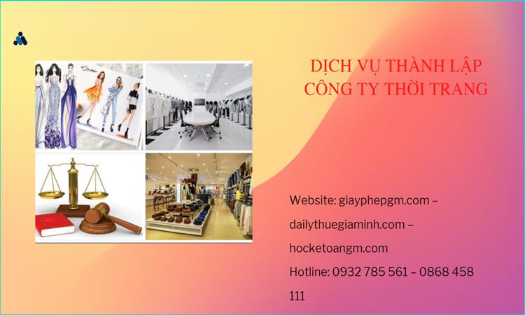 Thủ tục thành lập công ty sản xuất quần áo thời trang tại Huyện Hoài Đức 