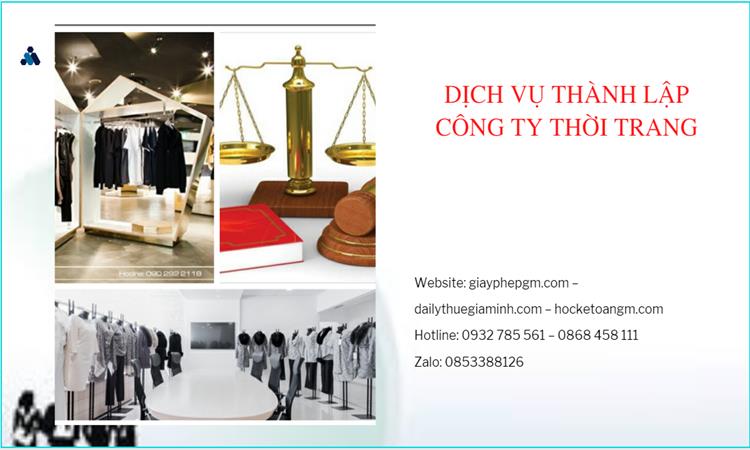 Thủ tục thành lập công ty sản xuất quần áo thời trang tại Huyện Hóc Môn