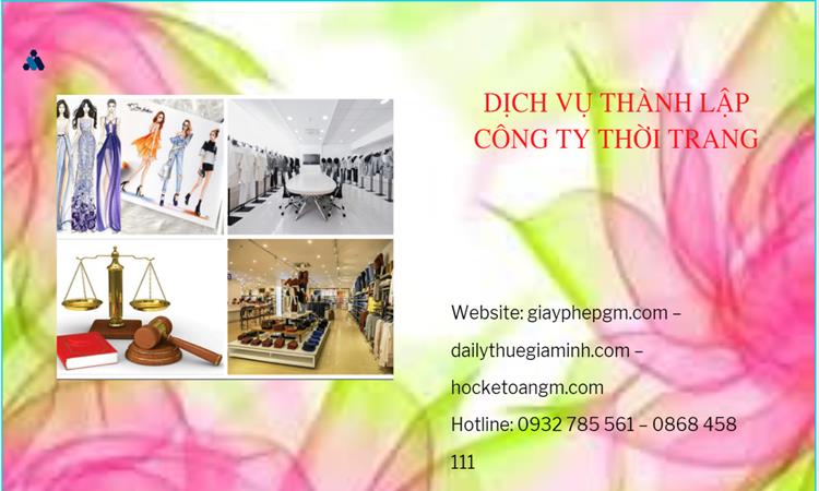 Thủ tục thành lập công ty sản xuất quần áo thời trang tại Huyện Mê Linh