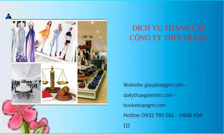 Thủ tục thành lập công ty sản xuất quần áo thời trang tại Huyện Quốc Oai