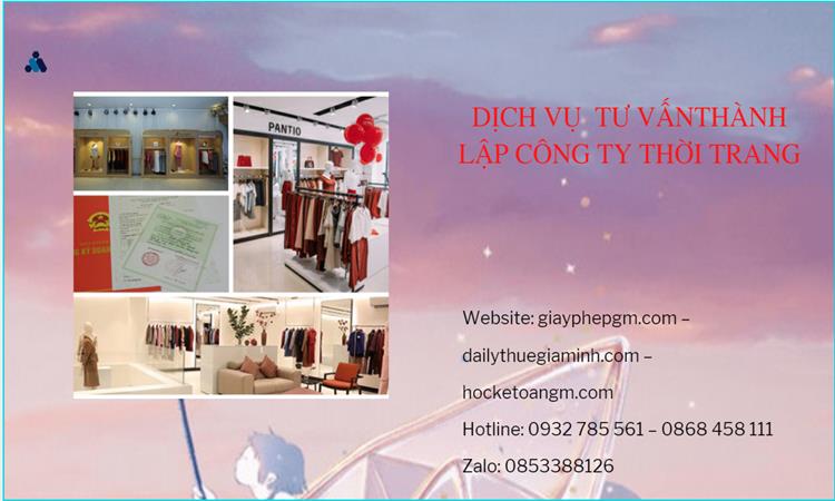 Thủ tục thành lập công ty sản xuất quần áo thời trang tại Huyện Thạch Thất
