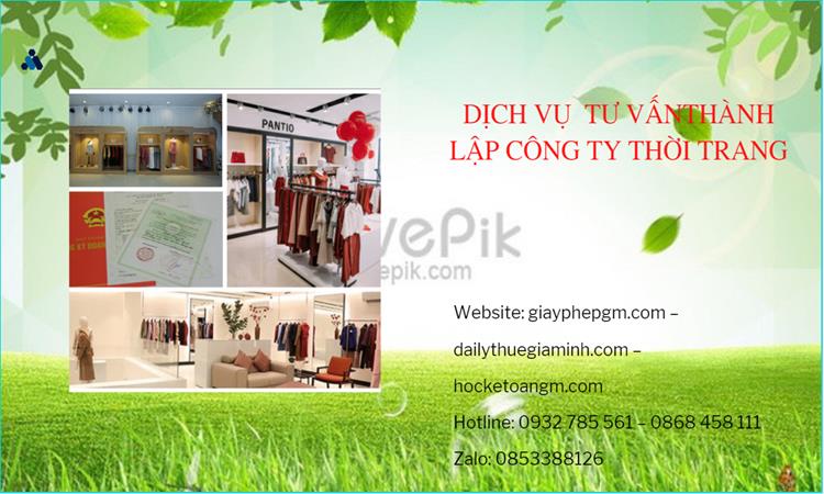 Thủ tục thành lập công ty sản xuất quần áo thời trang tại Huyện Thanh Oai 