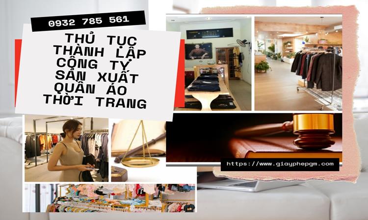 Thủ tục thành lập công ty sản xuất quần áo thời trang tại Huyện Ứng Hoà 