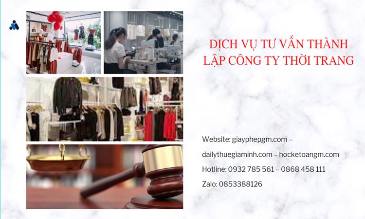 Thủ tục thành lập công ty sản xuất quần áo thời trang tại Lâm Đồng 