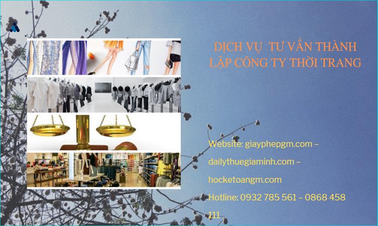Thủ tục thành lập công ty sản xuất quần áo thời trang tại Lạng Sơn 
