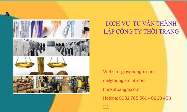 Thủ tục thành lập công ty sản xuất quần áo thời trang tại Long An 