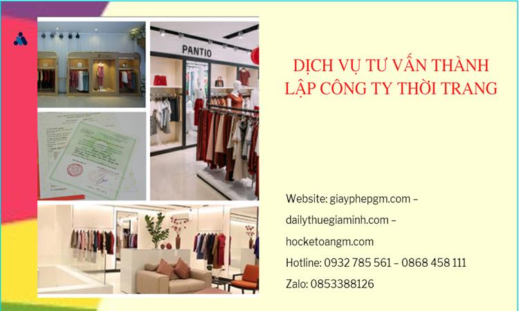 Thủ tục thành lập công ty sản xuất quần áo thời trang tại Quận 10