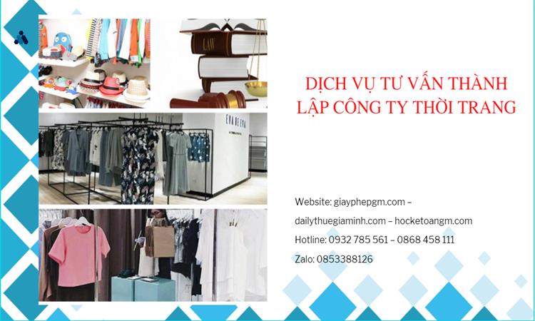 Thủ tục thành lập công ty sản xuất quần áo thời trang tại Quận 2