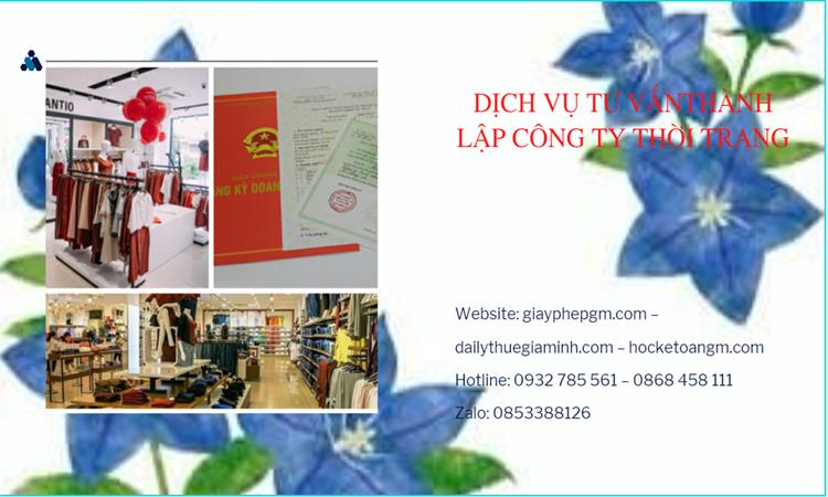 Thủ tục thành lập công ty sản xuất quần áo thời trang tại Quận 7
