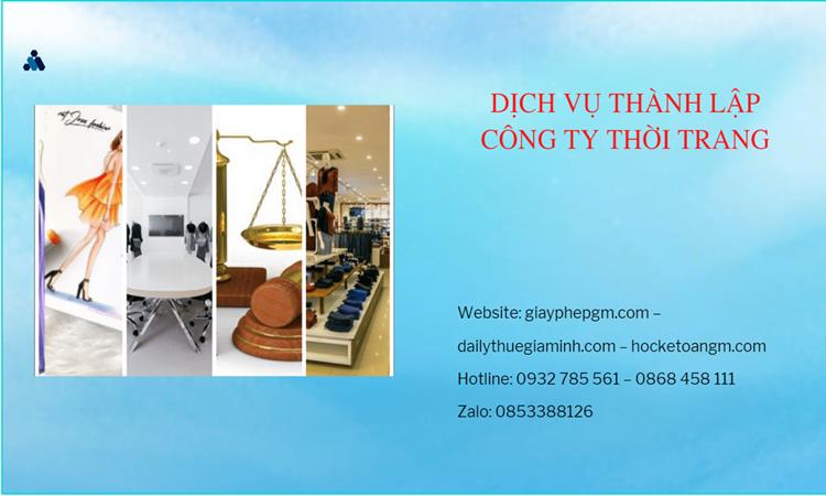 Thủ tục thành lập công ty sản xuất quần áo thời trang tại Quận Bình Tân
