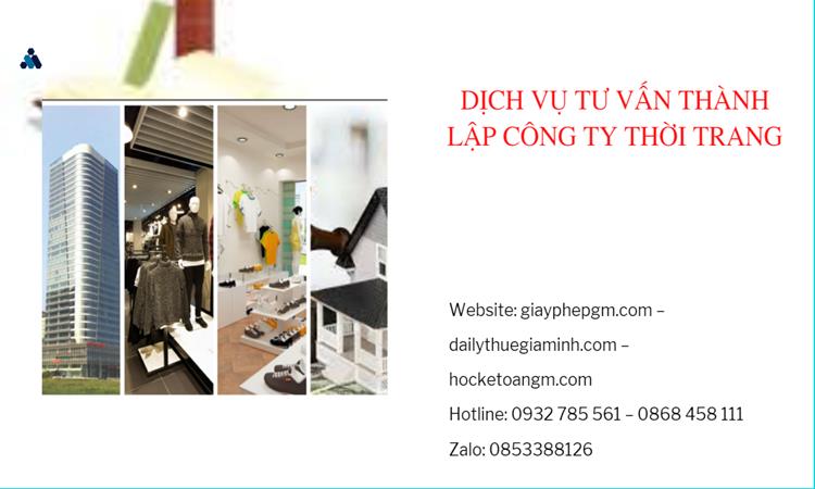 Thủ tục thành lập công ty sản xuất quần áo thời trang tại Quận Bình Thuỷ 
