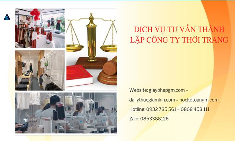 Thủ tục thành lập công ty sản xuất quần áo thời trang tại Quận Hoàn Kiếm 