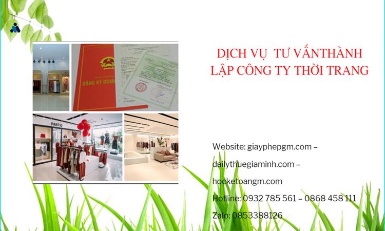 Thủ tục thành lập công ty sản xuất quần áo thời trang tại Quận Long Biên 