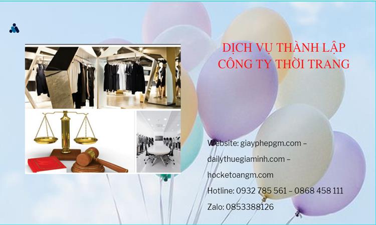 Thủ tục thành lập công ty sản xuất quần áo thời trang tại Quận Phú Nhuận