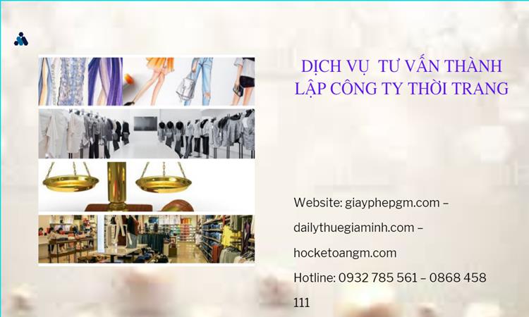Thủ tục thành lập công ty sản xuất quần áo thời trang tại Quảng Nam 