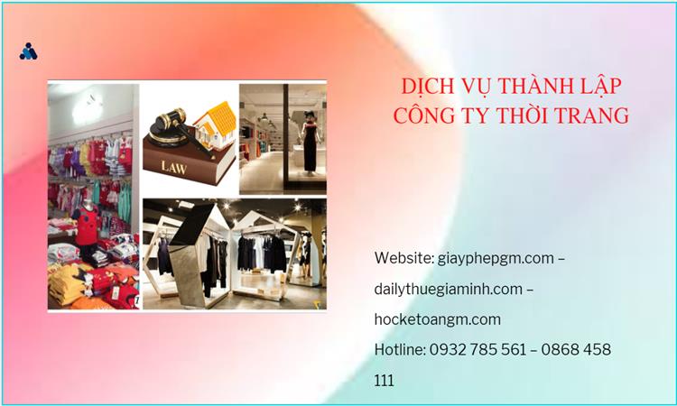 Thủ tục thành lập công ty sản xuất quần áo thời trang tại Thành Phố Hà Nội 