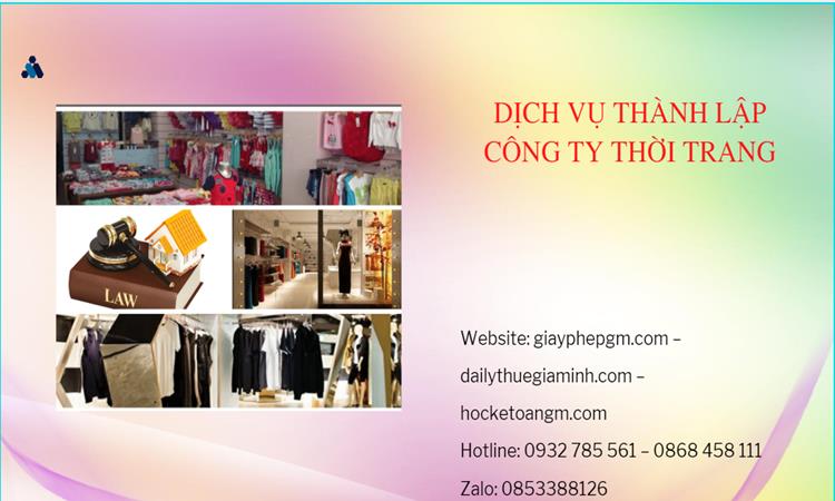 Thủ tục thành lập công ty sản xuất quần áo thời trang tại Thành Phố Hồ Chí Minh 