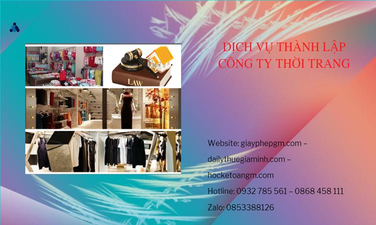 Thủ tục thành lập công ty sản xuất quần áo thời trang tại Thành Phố Thủ Đức