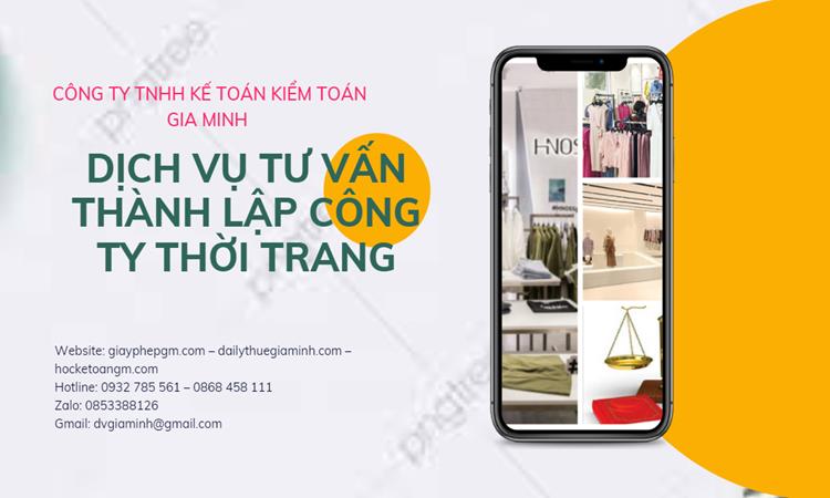  Thủ tục thành lập công ty sản xuất quần áo thời trang tại Trà Vinh 
