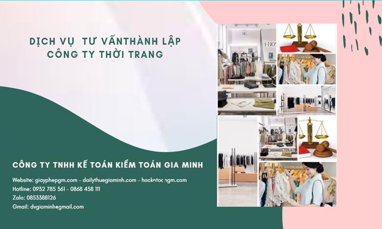 Thủ tục thành lập công ty sản xuất quần áo thời trang tại Vĩnh Long 