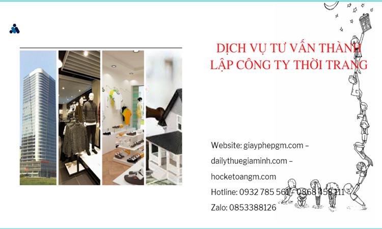  Thủ tục thành lập công ty sản xuất quần áo thời trang tại Vĩnh Phúc 