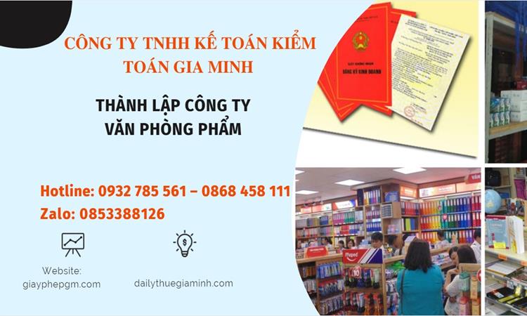 Thủ tục thành lập công ty văn phòng phẩm tại Quận 5