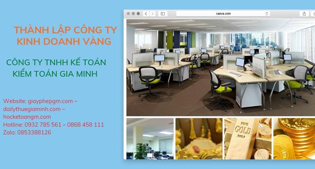 Thủ tục thành lập công ty vàng bạc tại Hà Nam