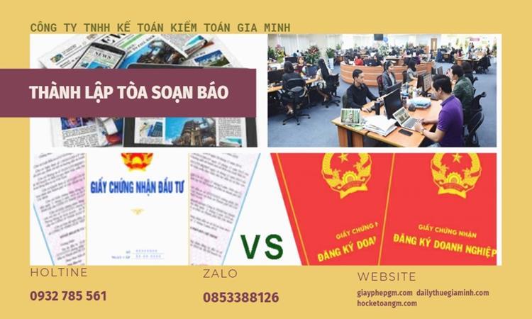 Thủ tục Thành lập tòa soạn báo 