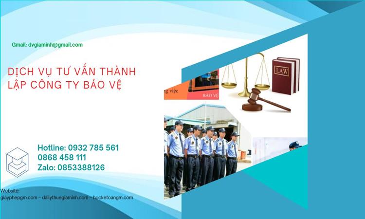 Thủ tục mở công ty dịch vụ bảo vệ tại Thành Phố Hà Nội 
