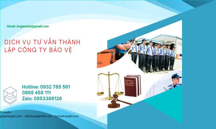 Thủ tục mở công ty dịch vụ bảo vệ tại Hòa Bình 