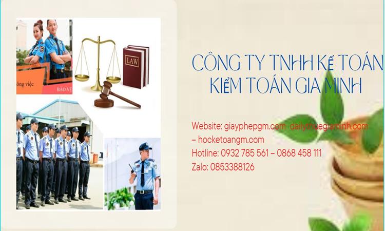 Thủ tục mở công ty dịch vụ bảo vệ tại Quận Gò Vấp 