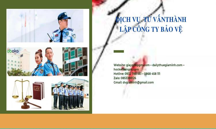 Thủ tục mở công ty dịch vụ bảo vệ tại Huyện Từ Liêm 