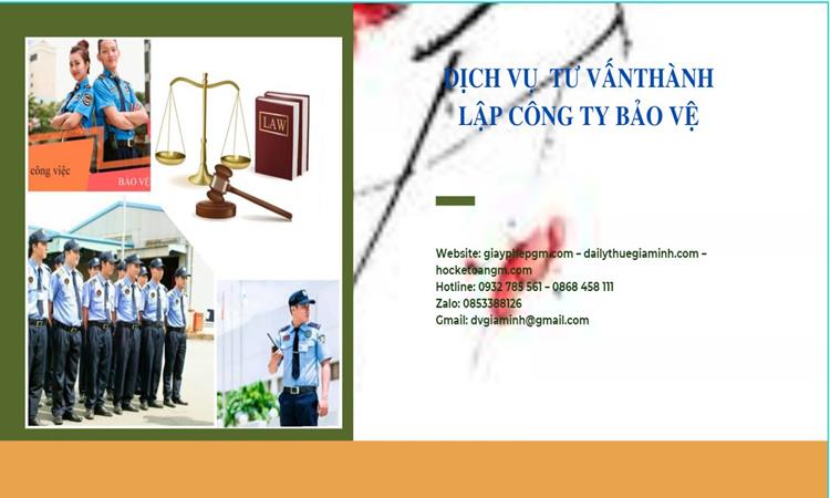 Thủ tục mở công ty dịch vụ bảo vệ tại Bắc Ninh 