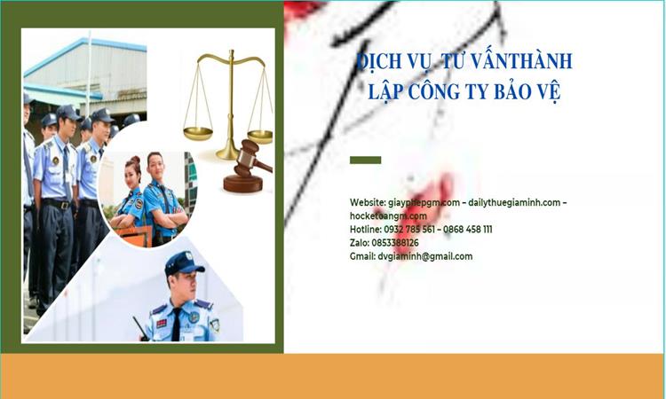 Thủ tục mở công ty dịch vụ bảo vệ tại Quảng Ngãi 